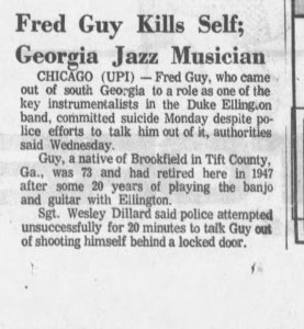 fred guy newspaper clipping
